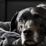 un vieux chien dans un panier